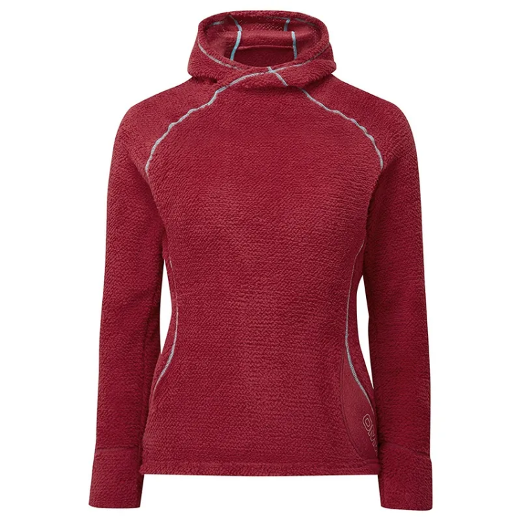 OMM Ltd Core+ Hoodie Womens in Dark Red