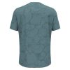 Odlo Men's Zeroweight Engineered Chill-Tec Running T-Shirt in Dark Slate Melange