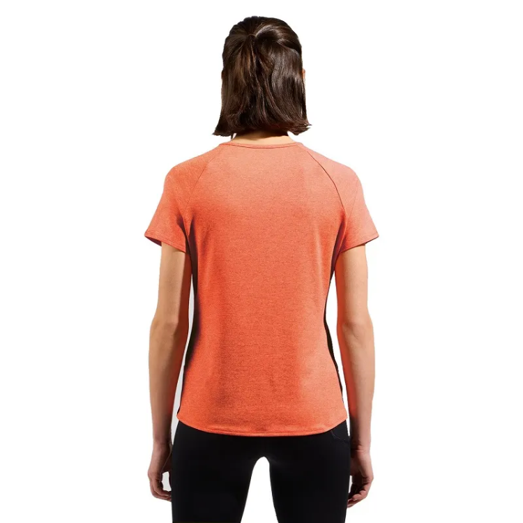 Odlo Women's Active 365 T-Shirt in Living Coral Melange