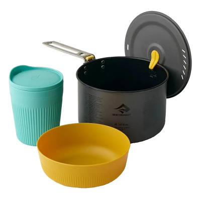 Sea to Summit Frontier Ultralight One Pot Cook Set (1 Person, Medium 3 Piece) Sea to Summit Frontier Ultralight One Pot Cook Set (1 Person, Medium 3 Piece)