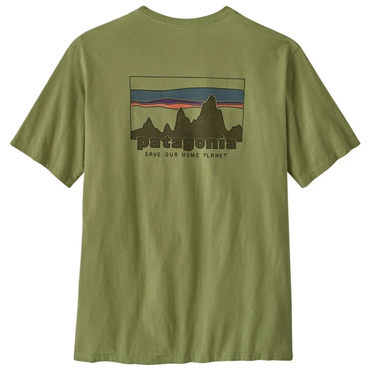 Patagonia Men's '73 Skyline Organic T-Shirt in Buckhorn Green