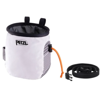 Petzl Saka Chalk Bag in White Dazzle