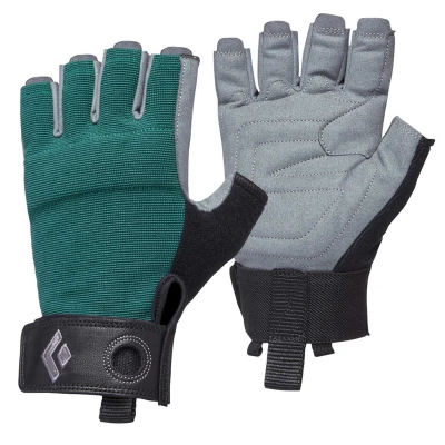 Black Diamond Womens Crag Half-Finger Gloves in Raging Sea Black Diamond Womens Crag Half-Finger Gloves in Raging Sea