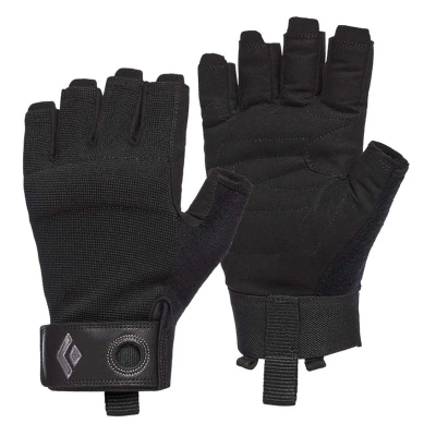 Black Diamond Crag Half-Finger Gloves in Black Black Diamond Crag Half-Finger Gloves in Black