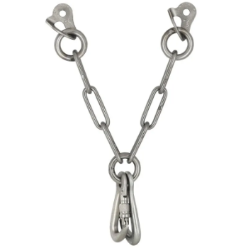 Fixe V-Belay Station 2x 10mm hangers, 1x snapgate karabiner, 1x screwgate karabiner