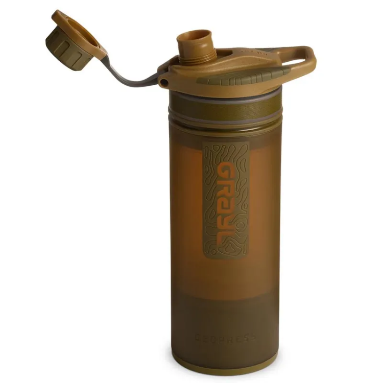 Grayl GeoPress Water Purifier in Coyote Brown