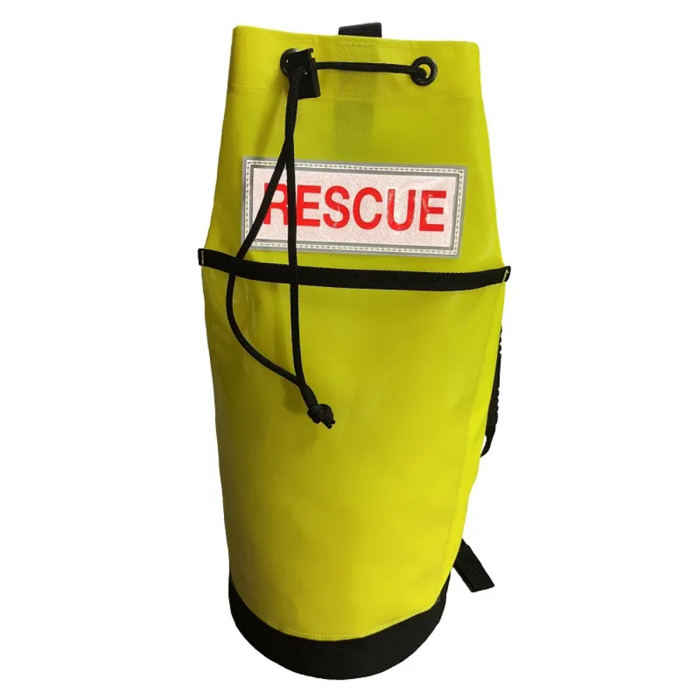 Lyon Rope Sack in 20L High Vis Green Rescue Label Clear Pocket