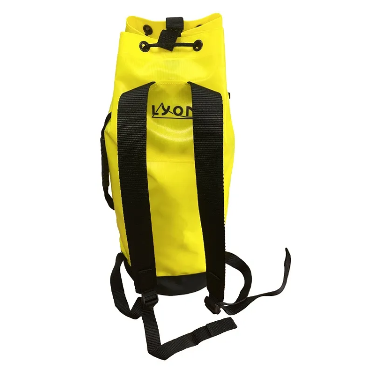 Lyon Rope Sack in 20L High Vis Green Rescue Label Clear Pocket