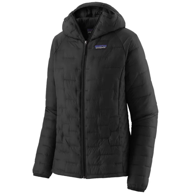 Patagonia Women's Micro Puff Hoody in Black