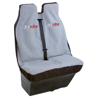 Dryrobe Water-Repellent Car Seat Cover - Double Seat - Black / Grey 