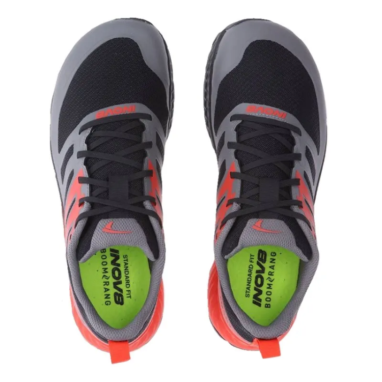 INOV8 TrailFly Men's in Black / Fiery Red / Dark Grey