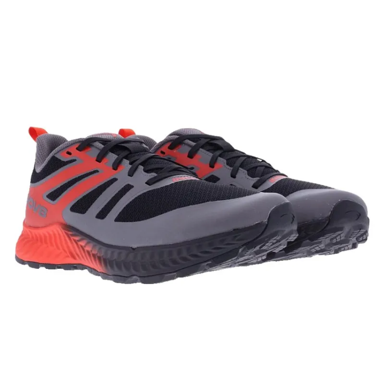 INOV8 TrailFly Men's in Black / Fiery Red / Dark Grey