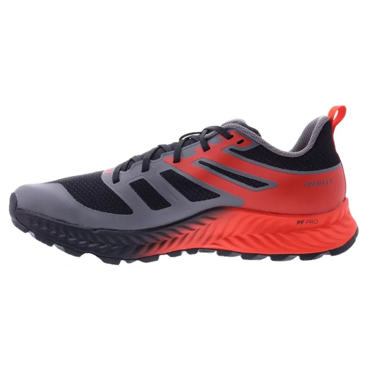 INOV8 TrailFly Men's in Black / Fiery Red / Dark Grey