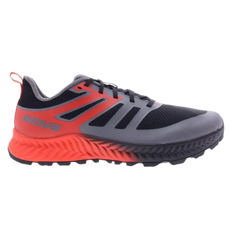 INOV8 TrailFly Men's in Black / Fiery Red / Dark Grey