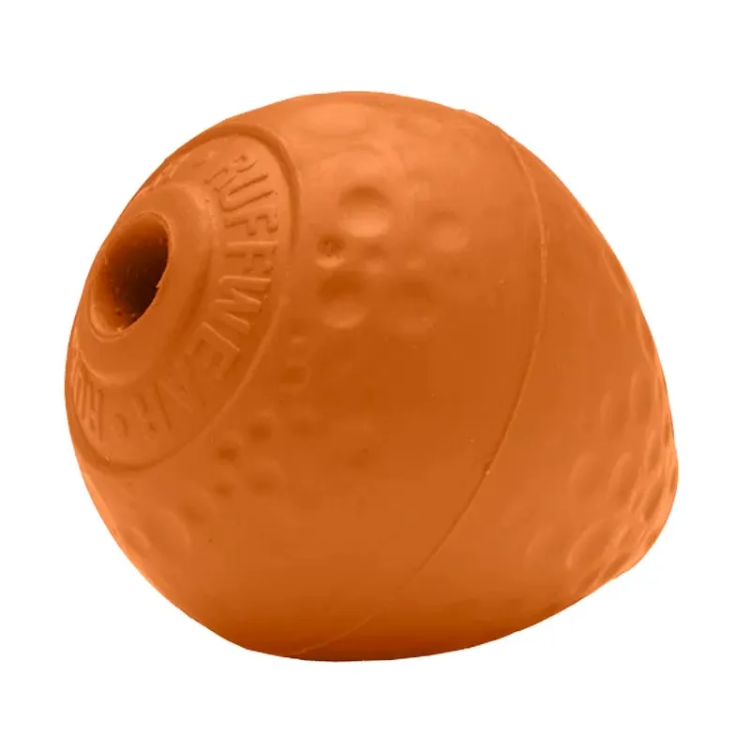 Ruffwear Turnup Rubber Throw Toy - Campfire Orange