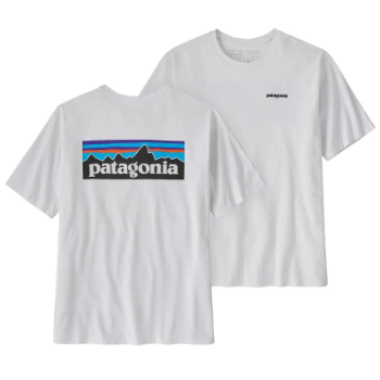 Patagonia Men's P-6 Logo Responsibili-Tee - White