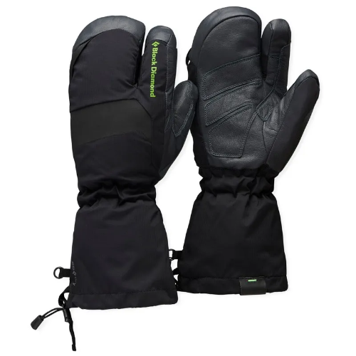 Black Diamond Alpine 3-Finger Mitts - Black-Carbon