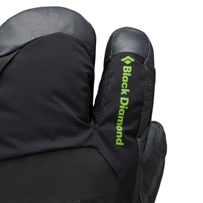 Black Diamond Alpine 3-Finger Mitts - Black-Carbon