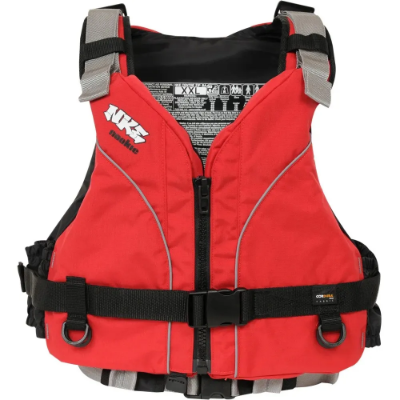 Nookie NKE Centre Zip Buoyancy Aid - Red / Grey - XXL 