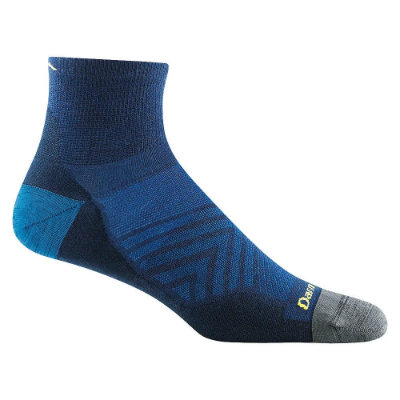 Darn Tough Men's Run Quarter No Cushion Ultra-Lightweight Running Sock - Eclipse Darn Tough Men's Run Quarter No Cushion Ultra-Lightweight Running Sock - Eclipse