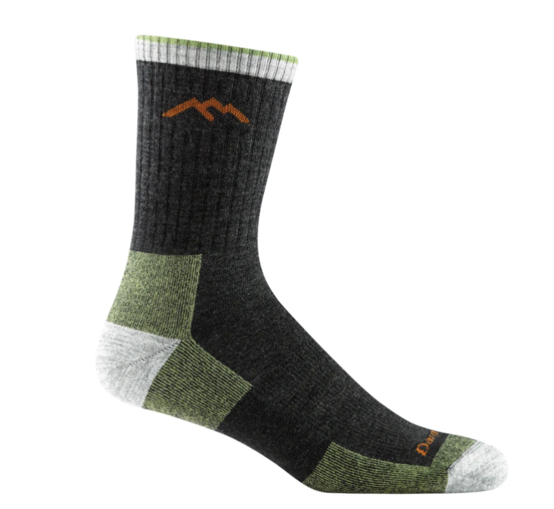 Darn Tough Men's Hiker Micro Crew Midweight Hiking Sock - Lime
