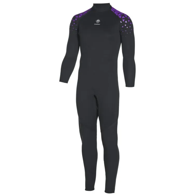Crewsaver Centre 4mm One Piece Wetsuit - Black / Purple - Junior  