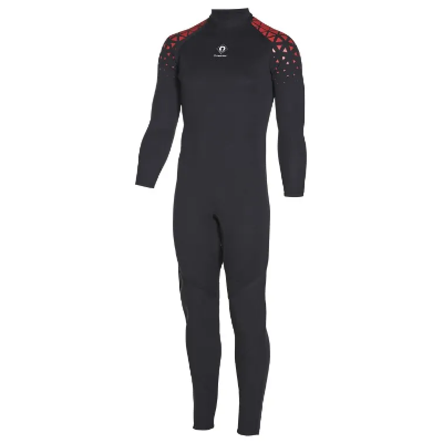 Crewsaver Centre 4mm One Piece Wetsuit - Black / Red - Large    