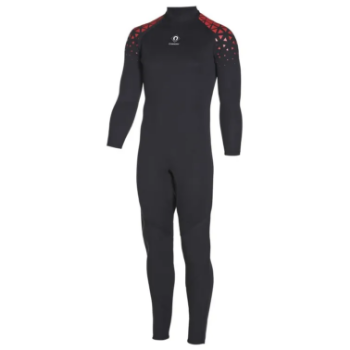 Crewsaver Centre 4mm One Piece Wetsuit - Black / Red - Large    