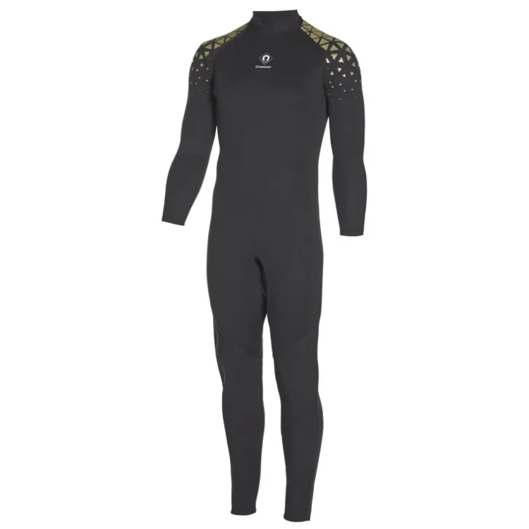Crewsaver Centre 4mm One Piece Wetsuit - Black / Mushroom - Large Child 
