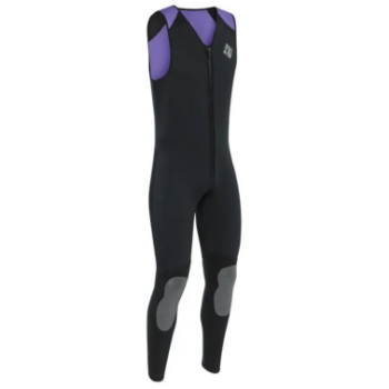 Palm Centre Longjohn - Black / Purple - XXS (KL)