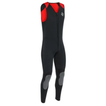 Palm Centre Longjohn - Black / Red - S 
