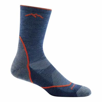 Darn Tough Men's Light Hiker Micro Crew Lightweight Hiking Sock - Denim Darn Tough Men's Light Hiker Micro Crew Lightweight Hiking Sock - Denim