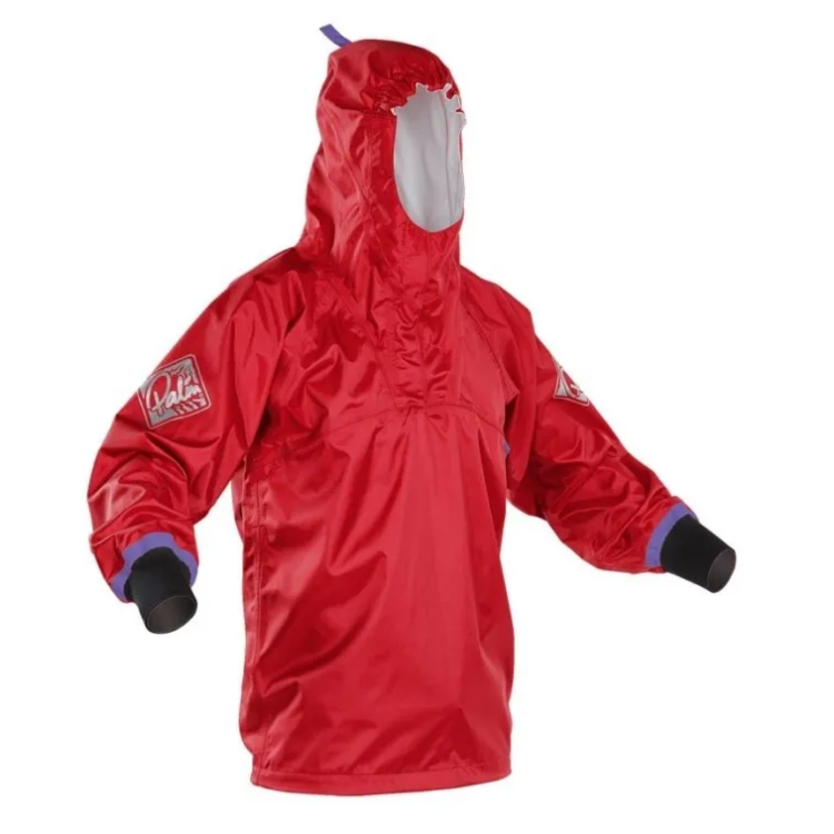 Palm Centre Smock - Red / Purple - XXS