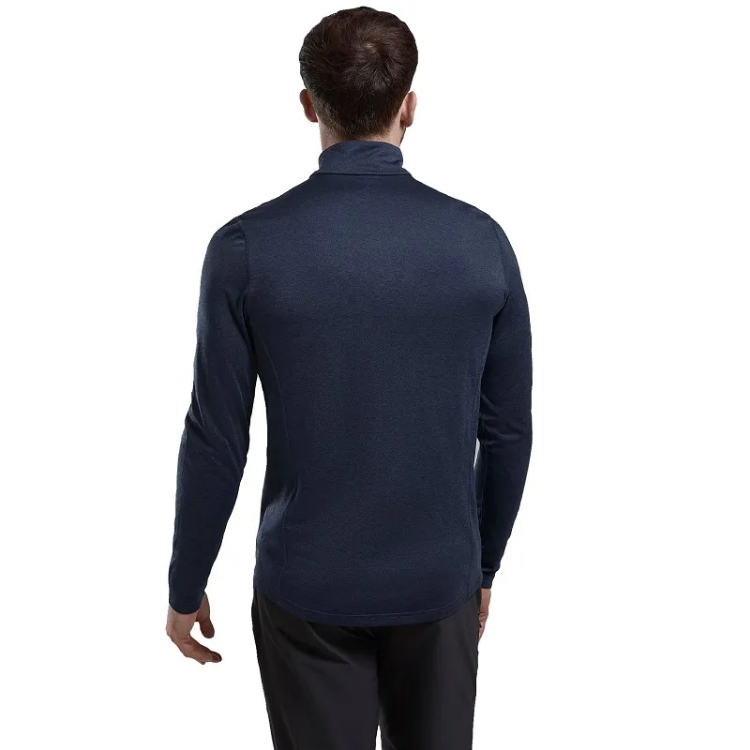 Montane Men's Dart Zip Neck T-Shirt - Eclipse Blue