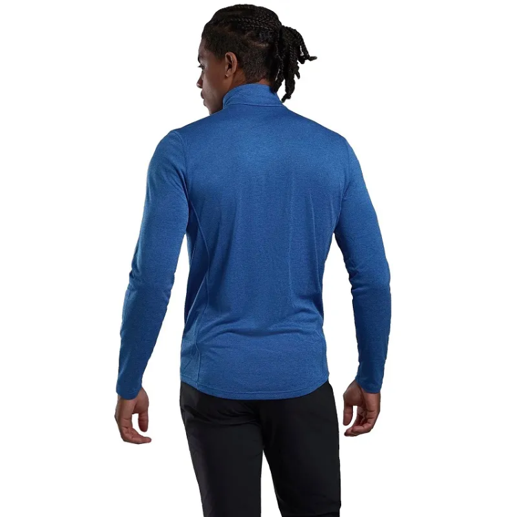 Montane Men's Dart Zip Neck T-Shirt - Neptune Blue