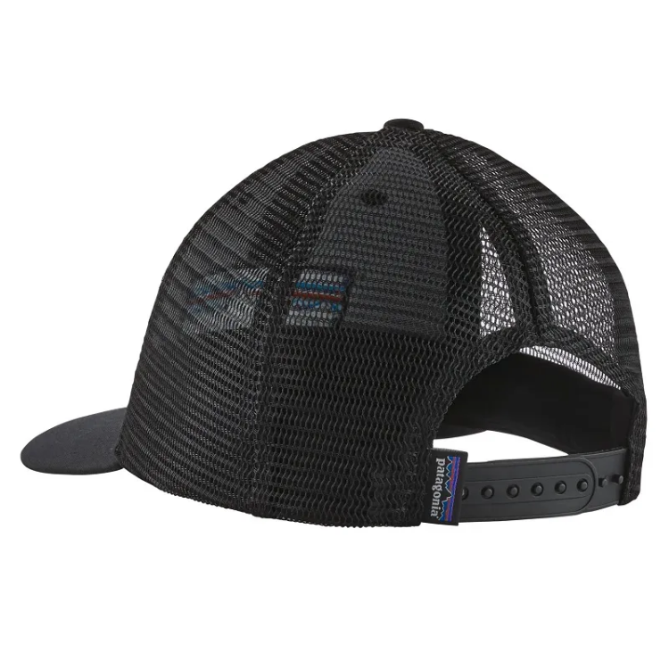 Patagonia P-6 Logo LoPro Trucker Hat - Black