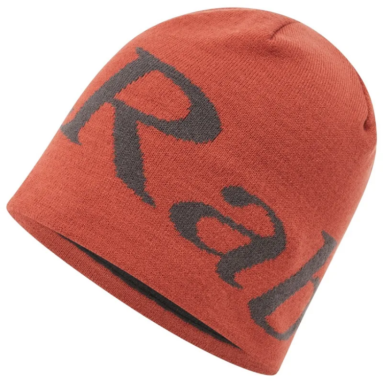 Rab Logo Beanie - Tuscan Red / Graphene