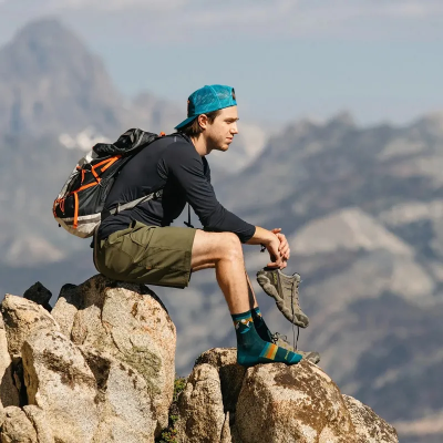 Darn Tough Men's Sunset Ridge Micro Crew Lightweight Hiking Sock - Bottle