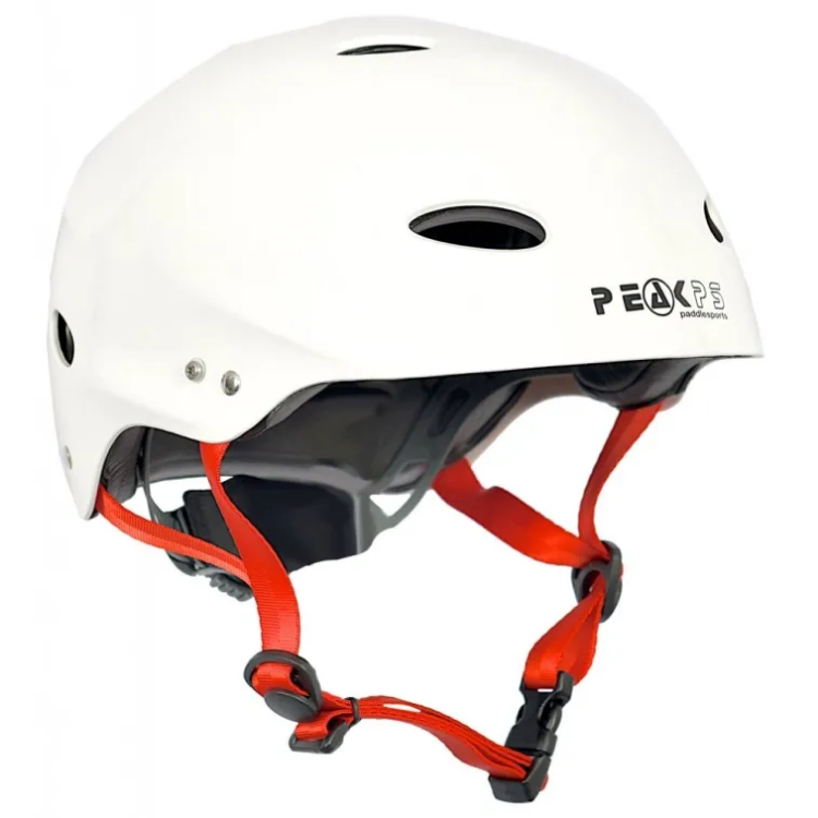 Peak PS Centre Helmet - White / Red - XS 