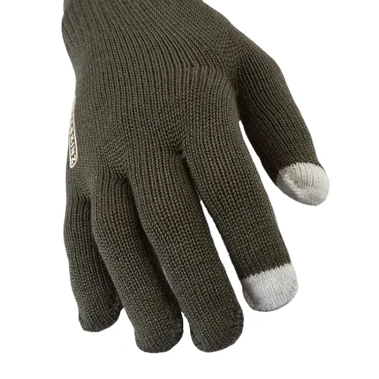 Sealskinz Hanworth - Solo Merino Liner Glove with I-Touch - One Size - Olive