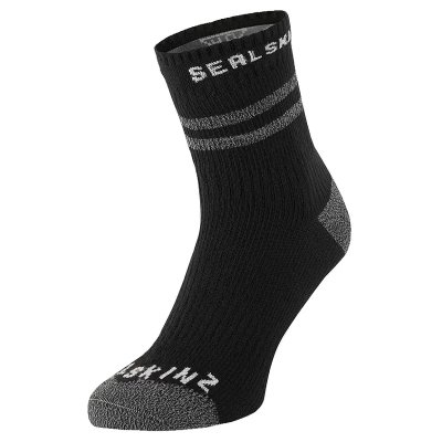 Sealskinz Mautby - Waterproof Warm Weather Ankle Length Sock with Hydrostop - Black