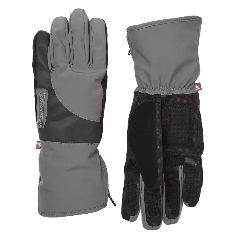 Sealskinz Marsham - Waterproof Cold Weather Reflective Cycle Glove - Black / Grey