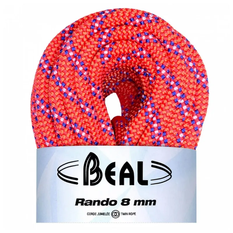 Beal Rando 8mm Walkers Rope - 20m Orange