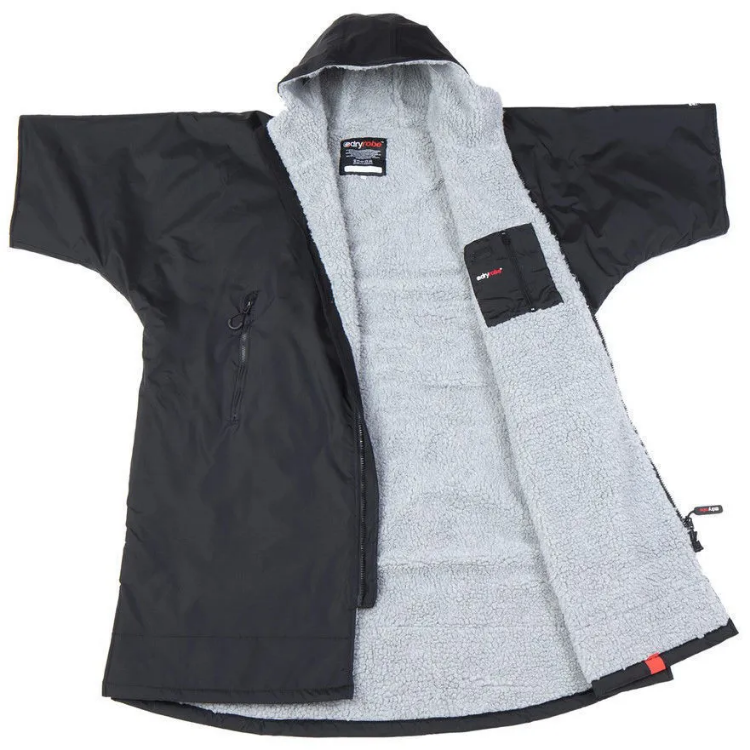 Dryrobe Advance Short Sleeve - Black / Grey