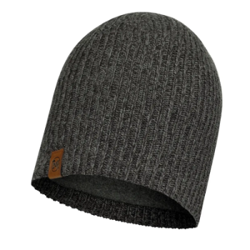 Buff Knitted & Polar Beanie - Lyne Grey