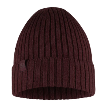 Buff Knitted Beanie - Merino Wool - Norval Maroon