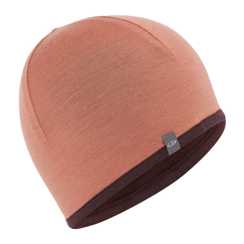 Icebreaker Unisex Merino 200 Pocket Hat - Cedarwood / Bittersweet
