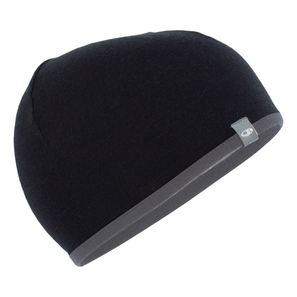 Icebreaker Unisex Merino 200 Pocket Hat - Black / Gritstone