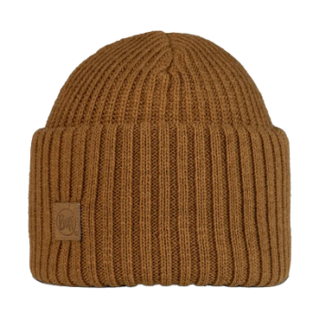 Buff Knitted Beanie - Rutger Copper