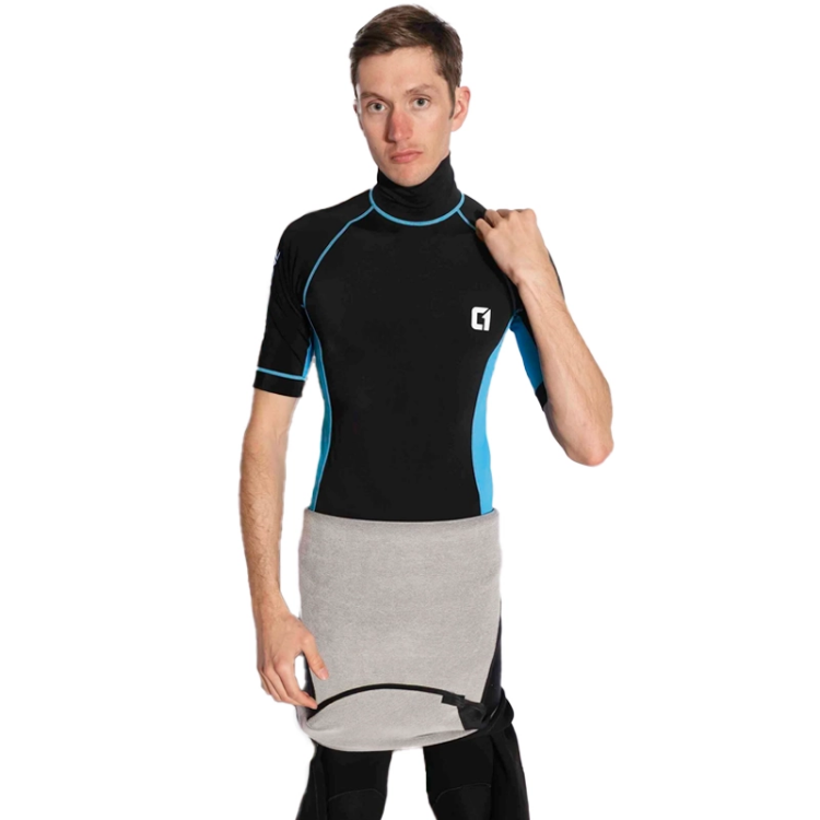 Circle One Mens Short Sleeve Rash Vest - Black / Blue